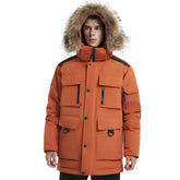 MARKERWAY Men's Parka Jacket Hooded Insulated Thicken Parka